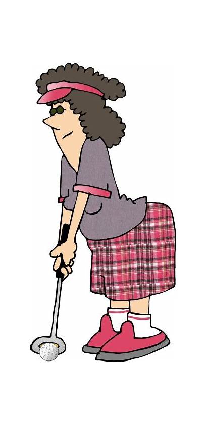 Golfer Golf Frauen Woman Lady Della Golfspieler