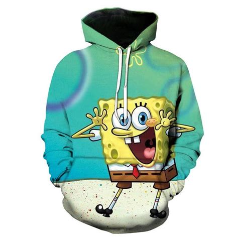 Spongebob Squarepants Hoodie 3d Printed Hooded Sweatshirt