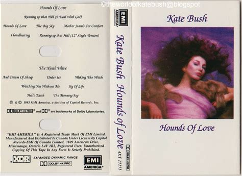 The World Of Kate Bush Hounds Of Love Canada First Issue Cassette