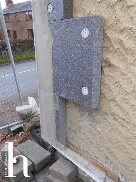 External Insulation To Existing Building Corner Detail Render Finish