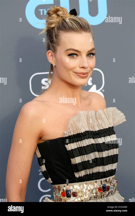 Margot Robbie Attends The 23rd Annual Critics Choice Awards At Barker Hangar On January 11