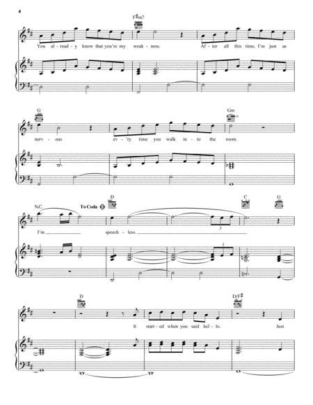 Speechless By Dan Shay Digital Sheet Music For Pianovocalguitar Download And Print Hx