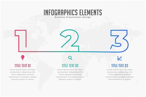 Free Vector Three Steps Infpgraphic Timeline Template