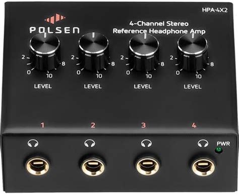 Polsen HPA 4X2 4 Channel Stereo Reference Headphone Amplifier