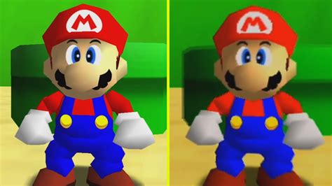 Super Mario 64 Nintendo Switch Vs N64 Early Graphics Comparison Youtube