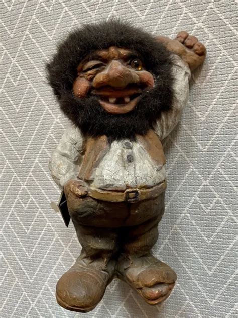 Rare Vintage Norway Norwegian Troll Doll 106 With Tags Nyform Norway