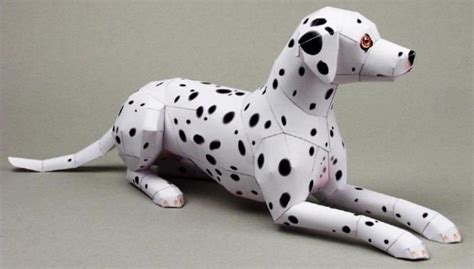 Dalmatian Dog Paper Model By Katsuyuki Shiga Pinoart Via Canon
