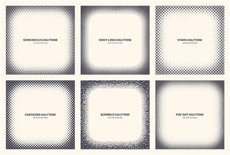 Premium Vector Different Variations Modern Halftone Pattern Abstract