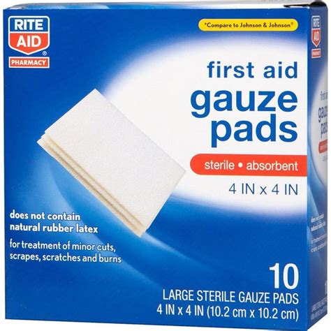 Rite Aid Sterile Pads 10 Pads 01875 100 Instacart