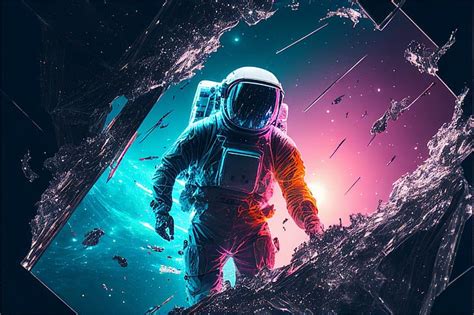 Hd Wallpaper Ai Art Astronaut Spacesuit Science Fiction Abstract