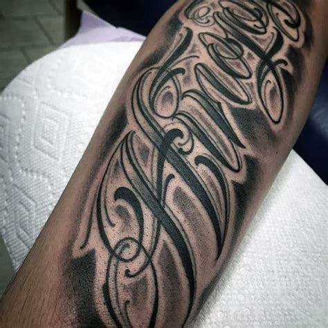 Check spelling or type a new query. 75 Tattoo Lettering Designs For Men - Manly Inscribed Ink Ideas