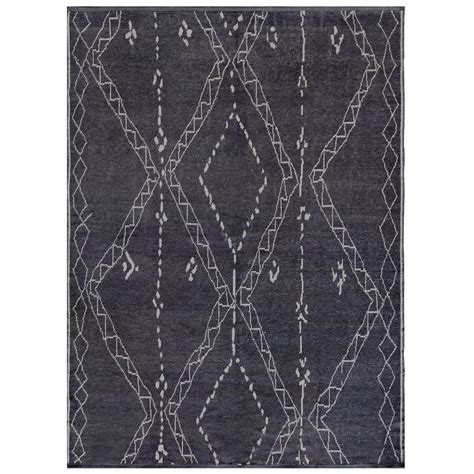 Mansour Modern Handwoven Moroccan Inspired Wool Rug For Sale At 1stdibs