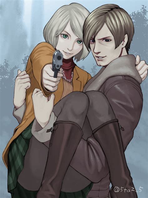 Leon S Kennedy And Ashley Graham Resident Evil And 2 More Drawn By