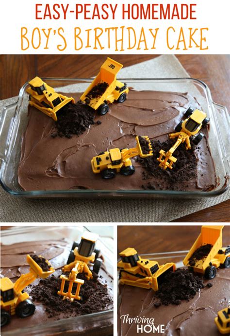 Cake baking 101 from brit and co. DIY Boy's Birthday Cake-Construction Party | Thriving Home