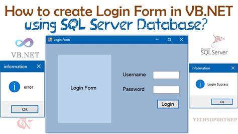 How To Create Login Form In Vb Net Using Sql Server Database Youtube