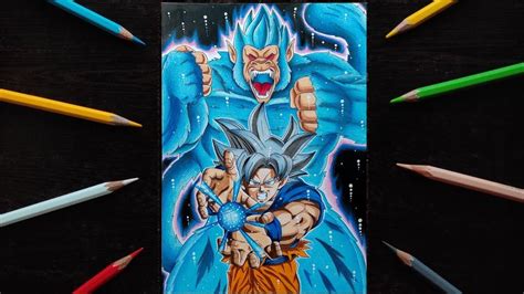 Drawing Goku Mastered Ultra Instinct Great Ape Oozaru Timelapse