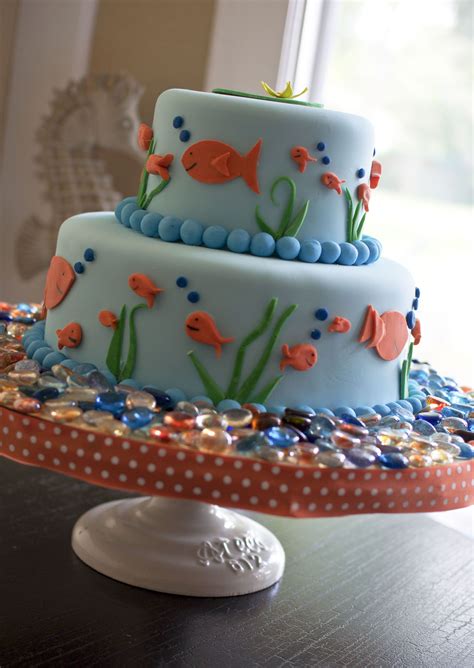 See the picture of the fish birthday cake. Eastons 1st Birthday Cake | Adoption cake, Party cakes ...