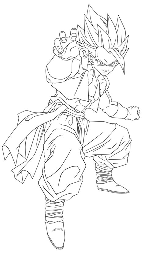 Dragon ball z coloring pages are very popular amongst kids, especially boys. Ssj4 Gogeta Coloring Pages - Coloring Home