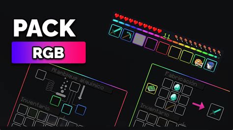 Animated Rgb Xp Bar And Classic Inventory Gui Pack 120 119 Mcpe