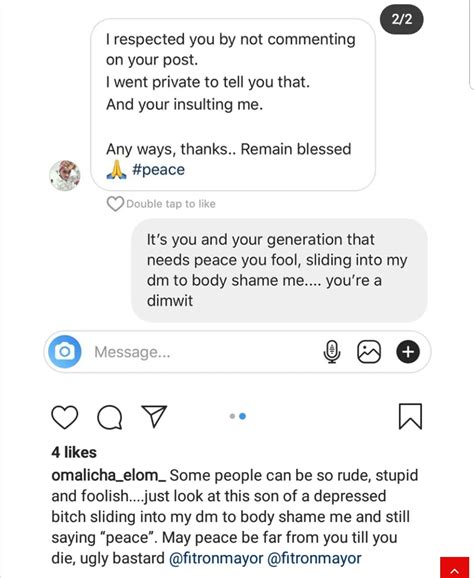 Actress Omalicha Elom Heavily Clamp Down On Troll For Body Shaming Her