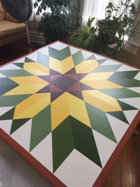 I think all the many colors really look nice. Barn quilt, made to order, 3x3,4x4 beautiful on house ...