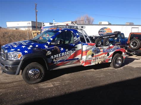 Black american flag truck wrap. Big Dog Vehicle Wraps & Window Graphics Denver Custom ...