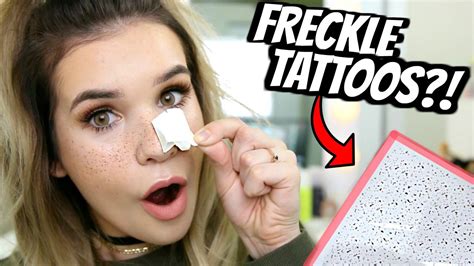 Diy Fake Freckles Instagram Beauty Hack Tested Does It Work Youtube