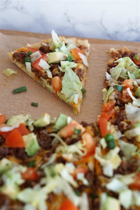 Easy Taco Pizza Recipe A Food Lover S Kitchen