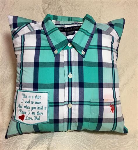 memory pillow made from shirt pillows made from loved ones shirts bereavement pillows from