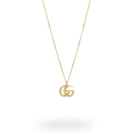 Gucci Large Double G 18ct Yellow Gold Necklace Necklaces Jewellery