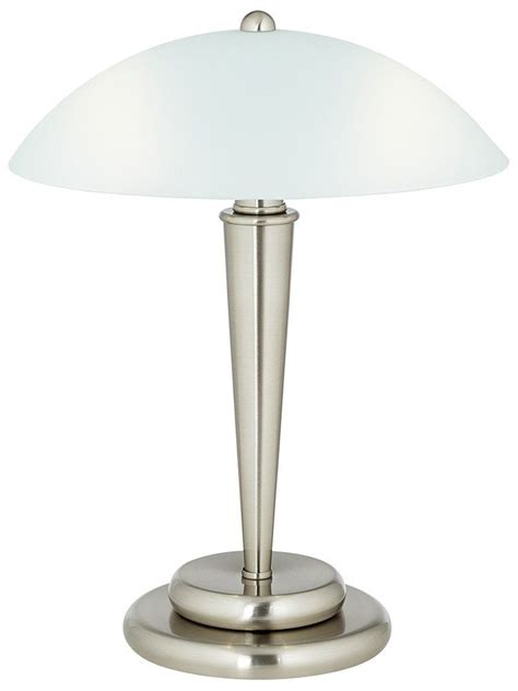 Linen shade & led edison bulb included. Deco Dome Touch Lamp. 3-way touch control. Touch lamps are ...