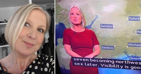 Bbc Weather Reporter Blushes As Subtitles Say Shes Describing Sex Later Metro News
