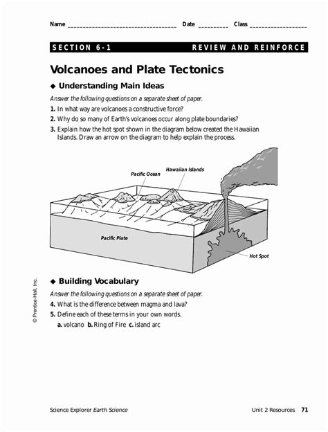 The movement of plates that make up the surface of earth. 50 Plate Tectonics Worksheet Answer Key | Chessmuseum ...