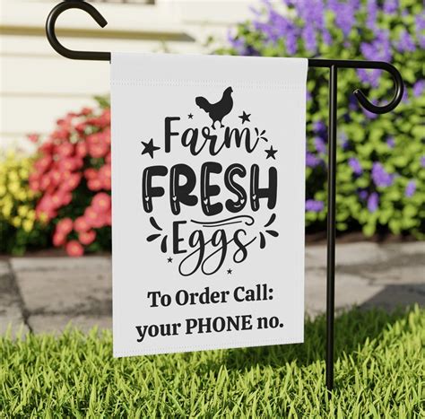 Customized Farm Fresh Eggs Banner Eggs For Sale Sign Local Farmers