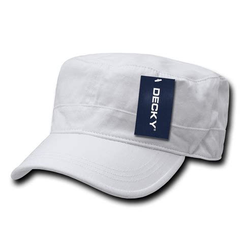 Decky Flex Cadet Flat Top Cotton Military Army Cap Caps Hat Hats For