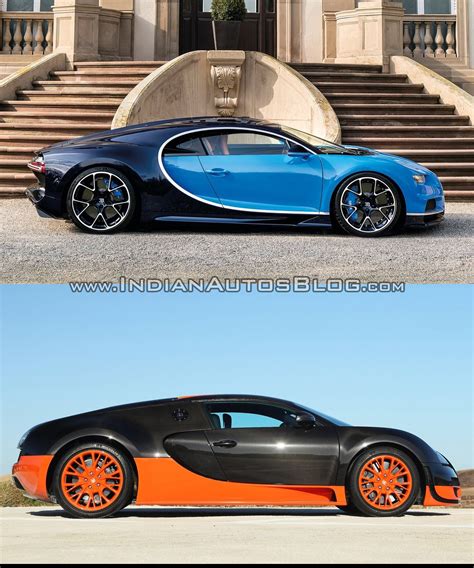 Bugatti Veyron Vs Bugatti Chiron In Images