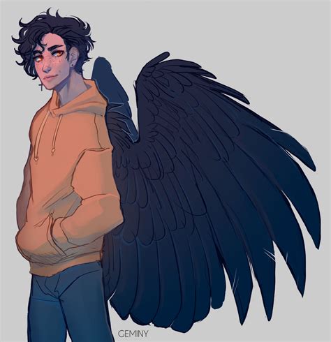 Winged Boy By Gem1ny On Deviantart Cartoon Art Styles Cute Art Boy Art