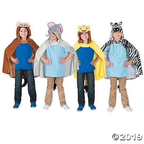 Safari Animal Hooded Capes Safari Animals Hooded Cape Safari