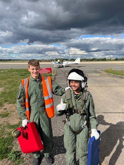 Raf Cadets Take To The Skies For Air Experience Flying St Helens School