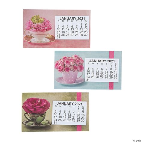 2021 Large Print Flower Calendar Magnets Discontinued