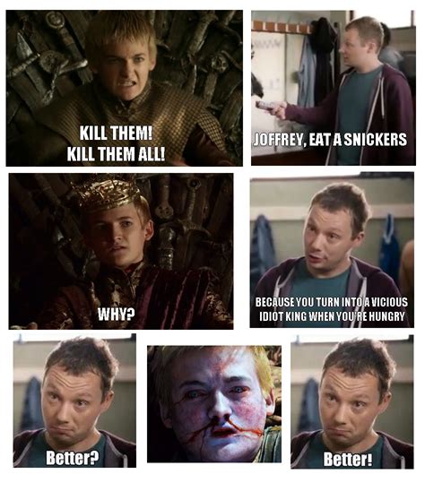 Joffrey Eat A Snickers Game Of Thrones Know Your Meme