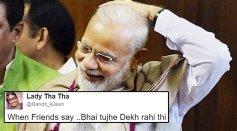 this photo of pm modi has led to a hilarious caption contest on twitter trending news the