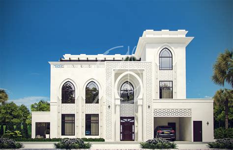 Most people picture villas like the ones you may see while traveling in europe or affluent parts of the united states. White Modern Islamic Villa Exterior Design by Comelite ...