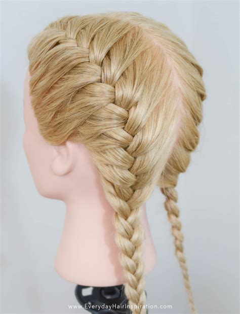 French Braid Own Hair Easy