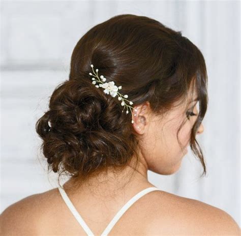 Freshwater Keshi Pearl Bridal Hair Comb Etsy Bridal Hair Combs