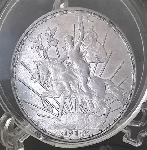 Moneda Un Peso Caballito Original Plata 1910 Envío Gratis