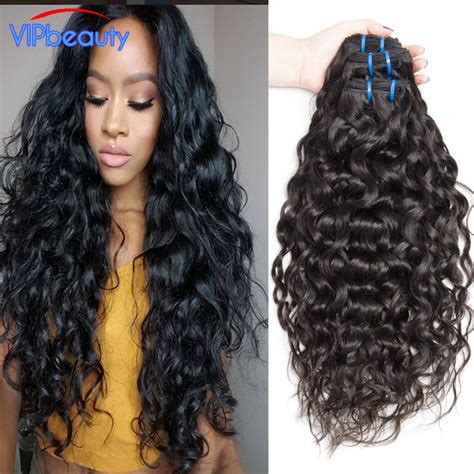 Vip Beauty Raw Indian Virgin Hair Curly Unprocessed Wet And Wavy Indian Virgin Hair 4 Bundles