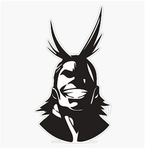 All Might Sticker Decal Mercari Silhouette Cameo Projects Stickers