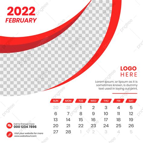 Calender Vector Png Images 2022 February Calender Desk Calendar