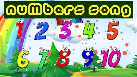123 Numbers Song For Kids Learning Numbers 1 To 10 Number Rhymes For
